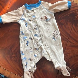 Kirkland Puppy/Dog Organic Cotton Footie Pajamas